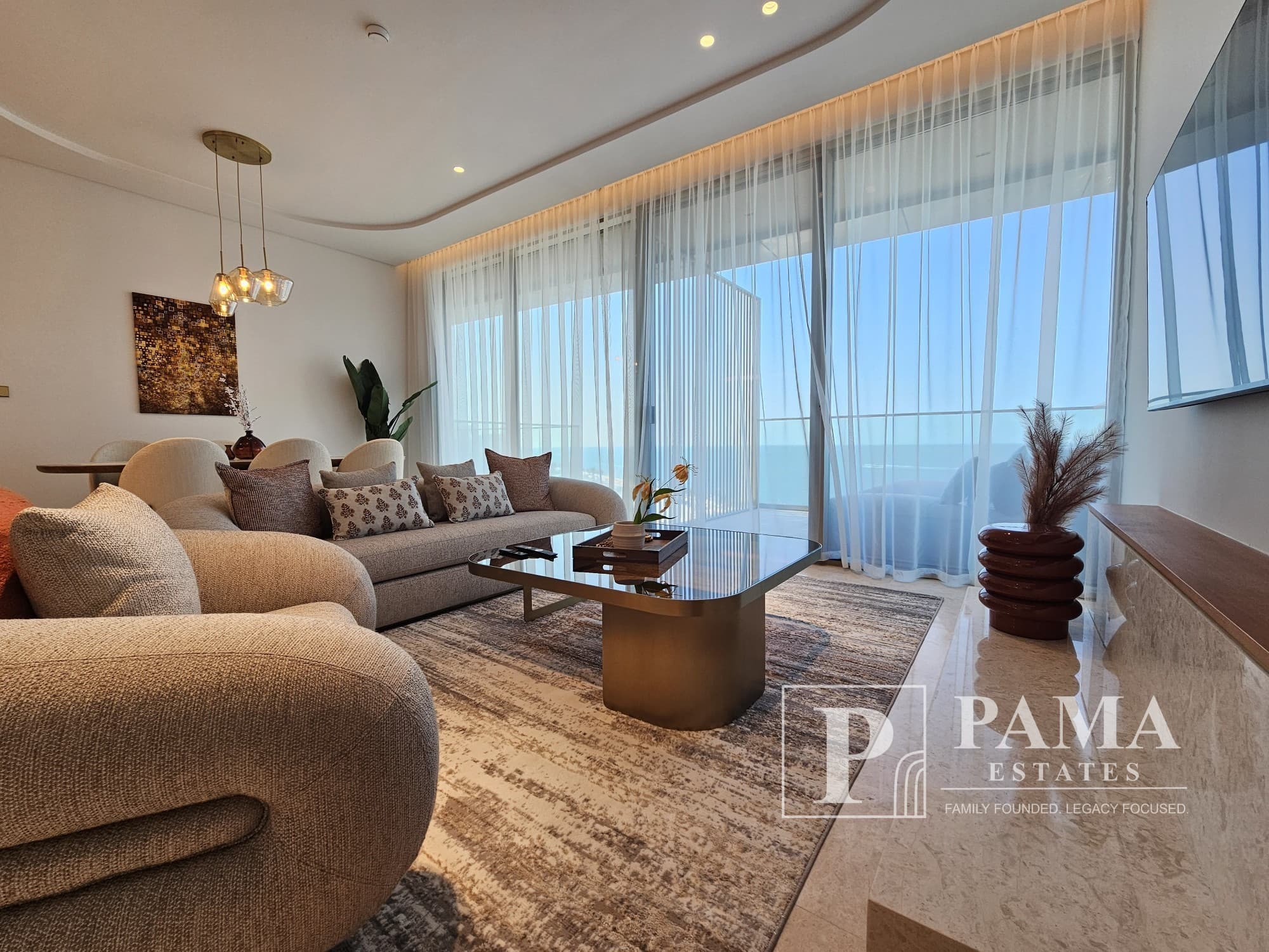 Open To Offers | SEA VIEW | 3BR + Maids Room | Fully Furnished | Ellington Beach House property photo